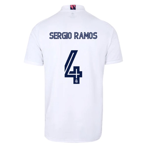 Maglia Real Madrid Prima NO.4 Sergio Ramos 20/21 Bianco